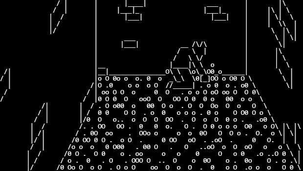 A room with a path to the left and a hunched figure in the corner.